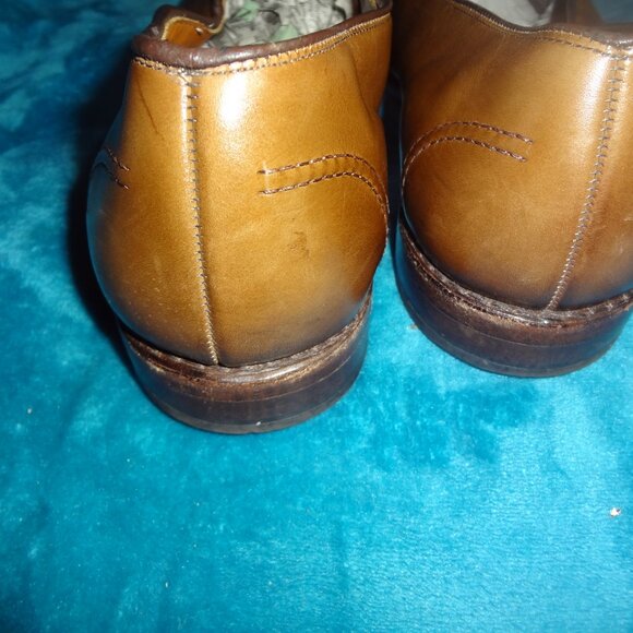 Coffee Brown Leather Allen Edmonds Macrae Loafers 13D - Picture 4 of 6